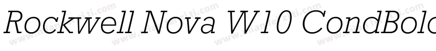 Rockwell Nova W10 CondBold Regular字体转换